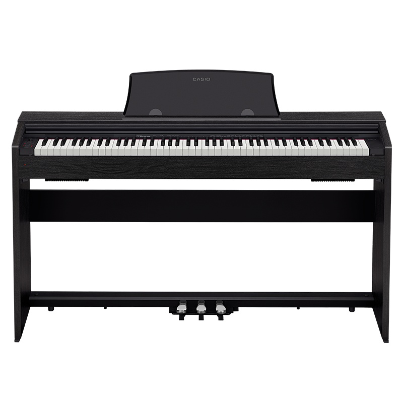 卡西欧(CASIO)电钢琴 88键重锤数码钢琴 家居立式 PX-770BK 套装专业家庭教学