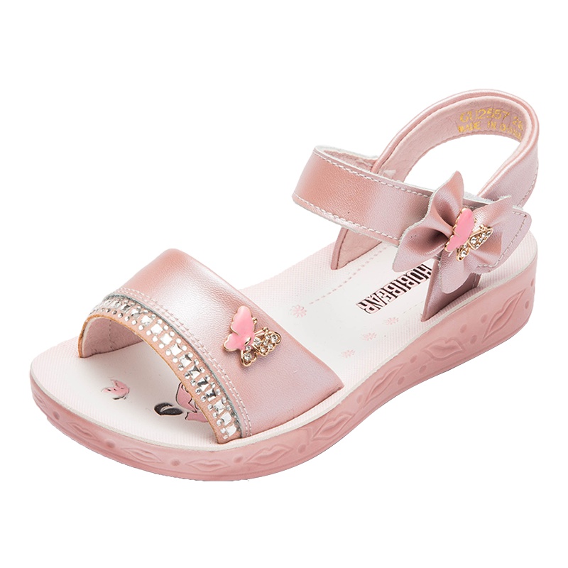 哈比熊女童凉鞋2019新款韩版时尚夏季小女孩公主鞋中大童学生儿童宝宝潮