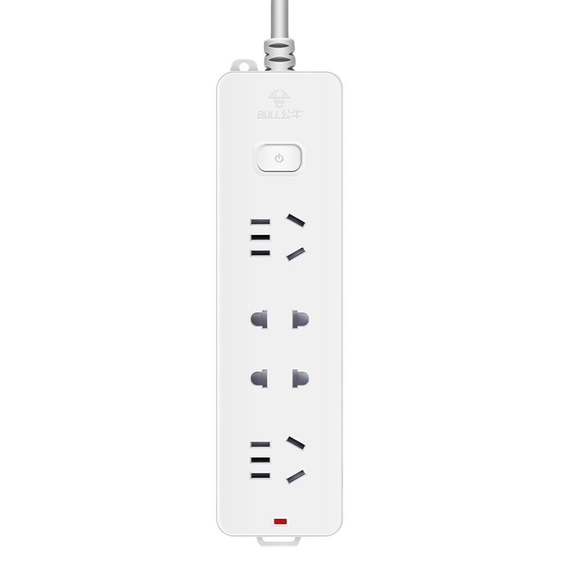 港大专属 公牛GN-211 带儿童保护门新国标插座 全长3米