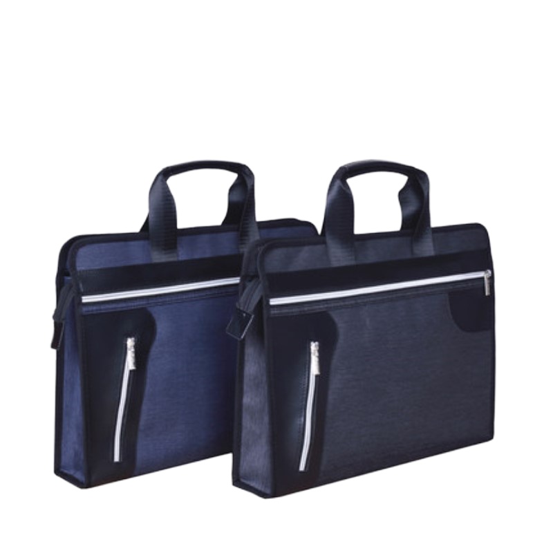 百利文手提文件袋立体时尚拉链袋帆布包资料袋牛津布文件包0053