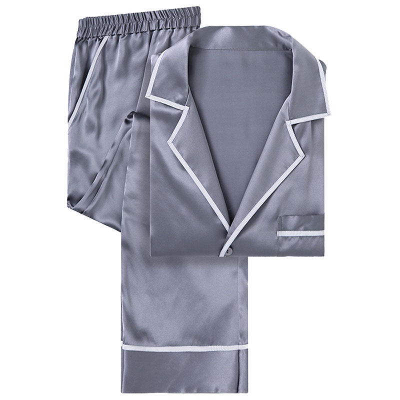 万事利新款真丝杭州丝绸男款睡衣套装梦旅人两件套