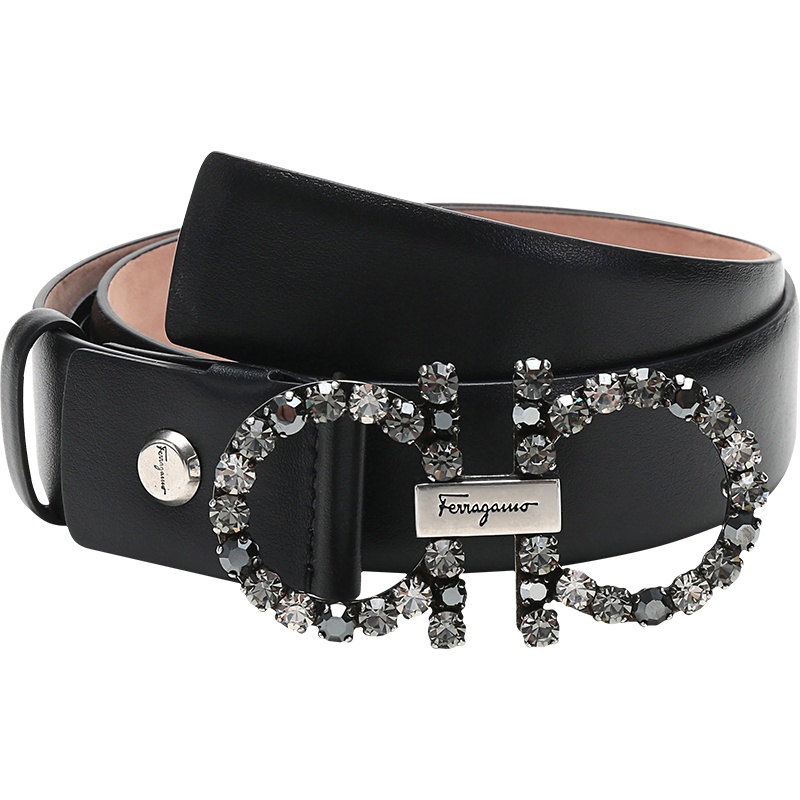 Salvatore Ferragamo 萨瓦托·菲拉格慕 女士牛皮板扣式皮带腰带 23B717