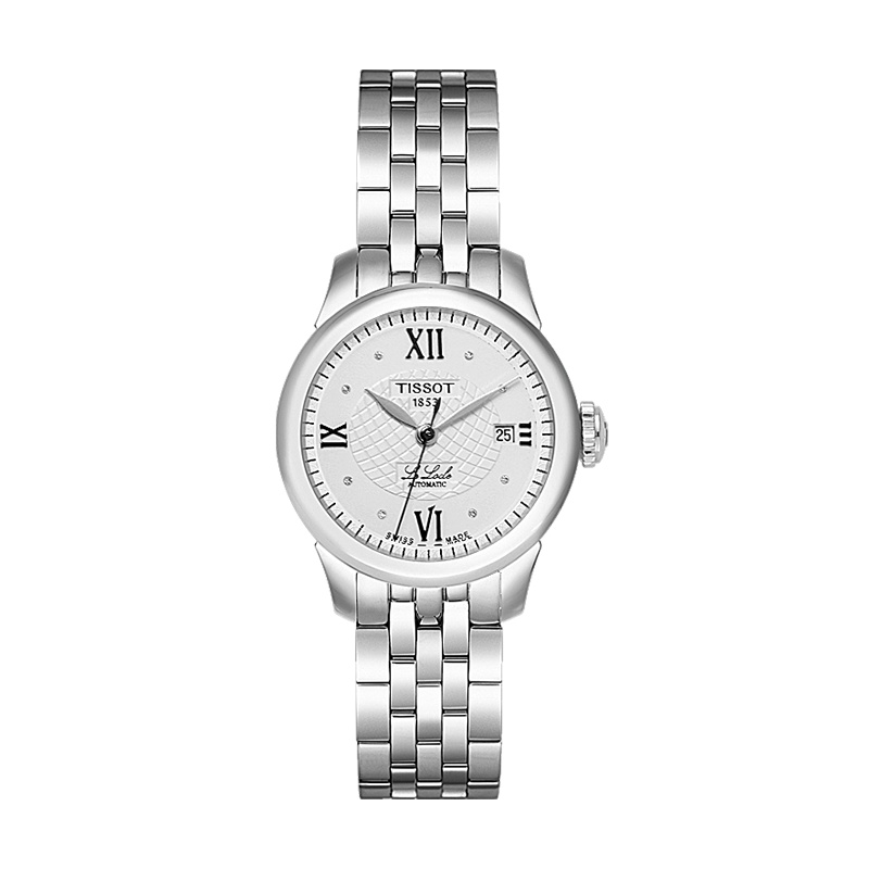 天梭(TISSOT)瑞士手表 力洛克系列钢带女士机械表T41.1.183.16