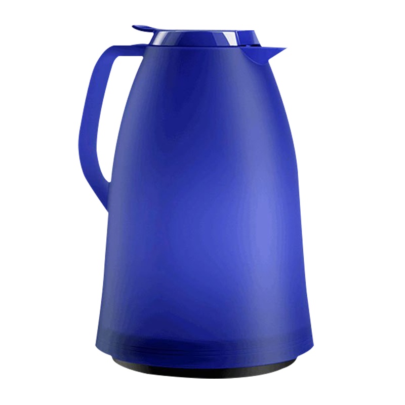 爱慕沙(emsa)保温壶家用玻璃内胆大容量热水壶暖水壶热水瓶欧式 曼波系列 透明蓝色1.5L (滞销处理)