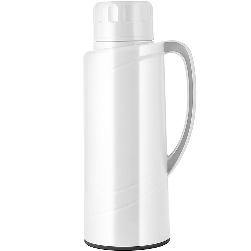 JEKO&JEKO 保温壶户外家用热水瓶暖水壶大容量开水瓶玻璃内胆保温瓶暖壶宿舍保温杯2L灰白色