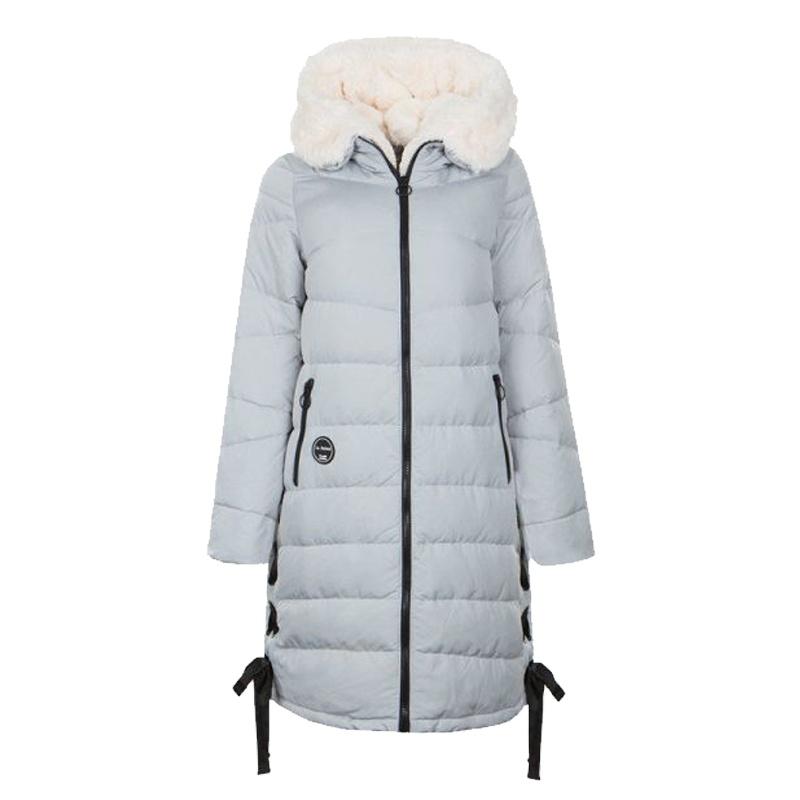 拉贝缇羽绒服女中长款外套女冬款韩版时尚显瘦羽绒服茧型60005595