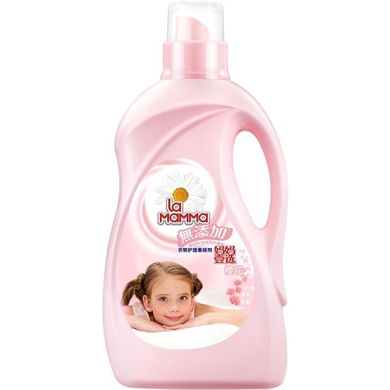 妈妈壹选衣物去静电护理柔顺剂樱花2.1kg 无添加柔顺护衣持久留香威露士出品