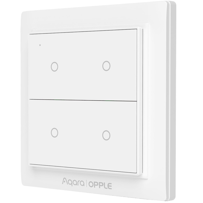 绿米AqaraOPPLE欧普智能无线开关二建免布线遥控开关免打孔HomeKit