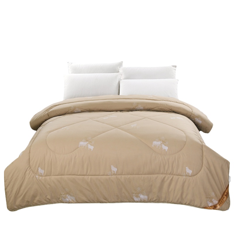 北极绒(Bejirog)家纺 羊毛被子冬被加厚保暖棉被芯空调被单双人宿舍春秋被褥