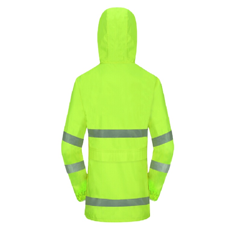 谋福 8012安全反光分体执勤雨衣雨裤服装套装荧光绿 YGH01