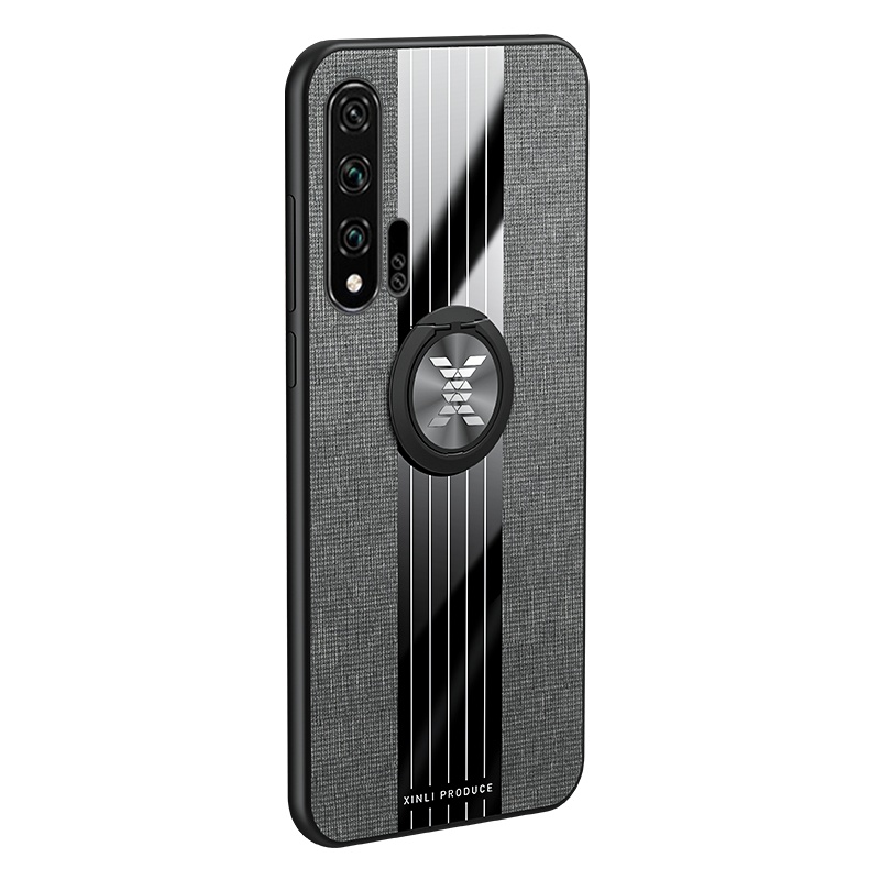 安美宝 华为nova6手机壳硅胶nove6se保护套se超薄磁吸指环支架软边防摔布纹女款网红个性创意车载简约