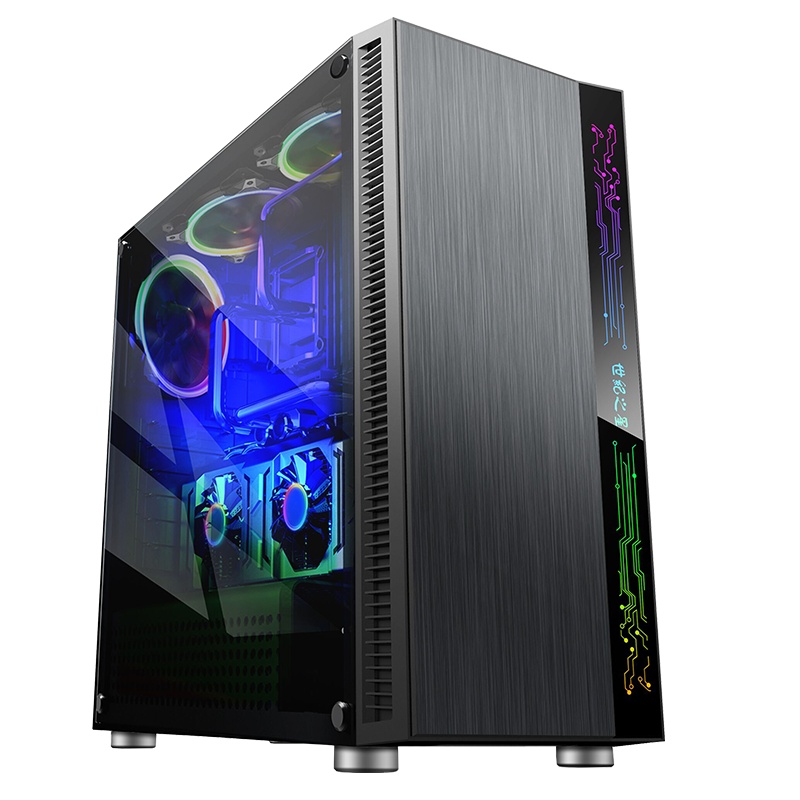 世纪之星 酷睿i7四核/GTX750独显/8G内存/256G固态 台式机 台式电脑 DIY组装机 组装电脑 电脑主机 家用办公商用娱乐影音 游戏电脑学生网课直播电脑+24英寸全套