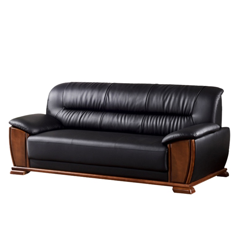 DYUANS 东原沙发 会客 接待 商务沙发 牛皮沙发三人位DYS03D