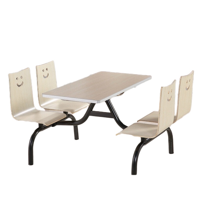伟豪 食堂一体笑脸餐桌椅