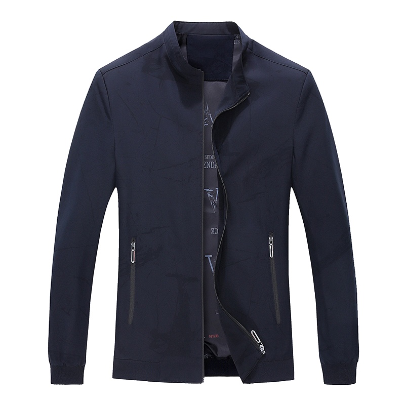 恒源祥夹克2020秋新款商务休闲中青年韩版帅气外套茄克男