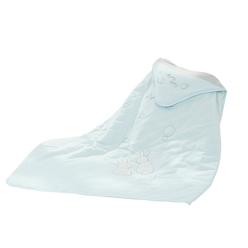 俩个宝宝秋冬婴儿夹棉抱被初生儿纯棉盖被男女宝宝外出抱毯新生儿被子