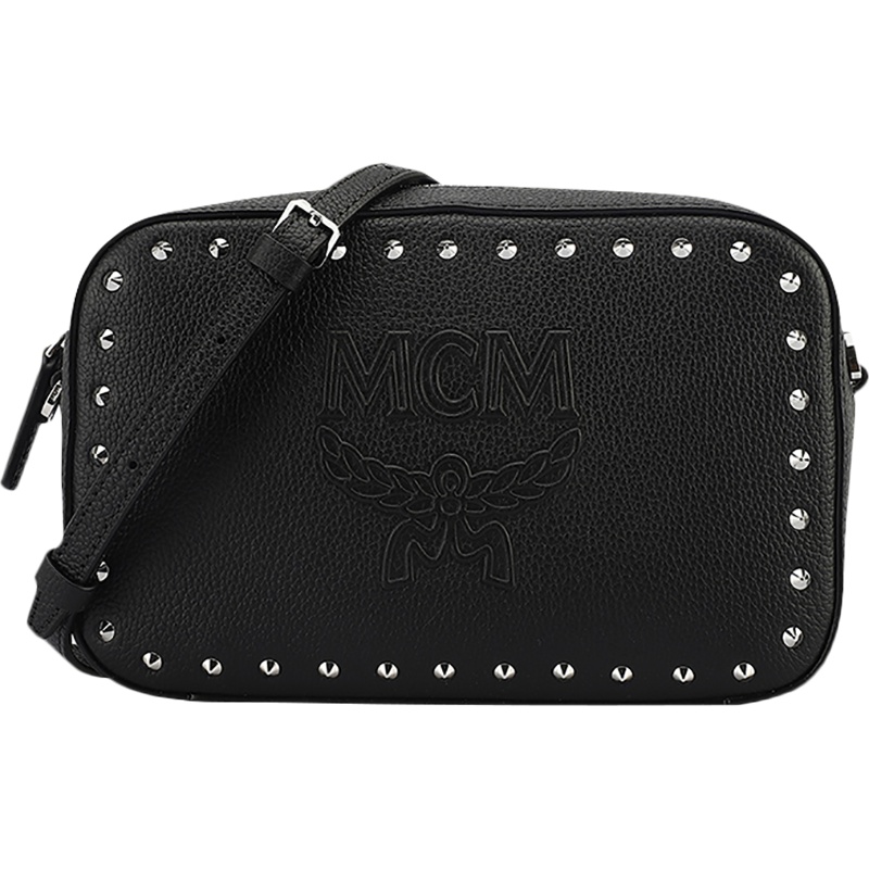MCM 女士 牛皮革铆钉装饰单肩斜挎包 MYZ9SCZ80