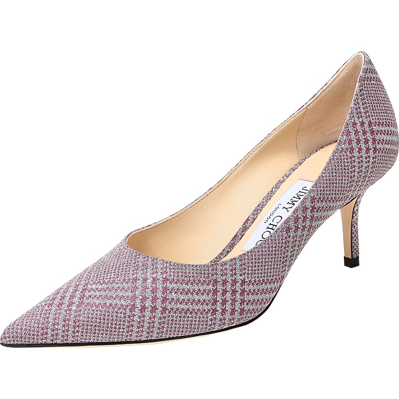 Jimmy Choo 周仰杰 女士闪光面料尖头高跟鞋 LOVE 65 PGW 194