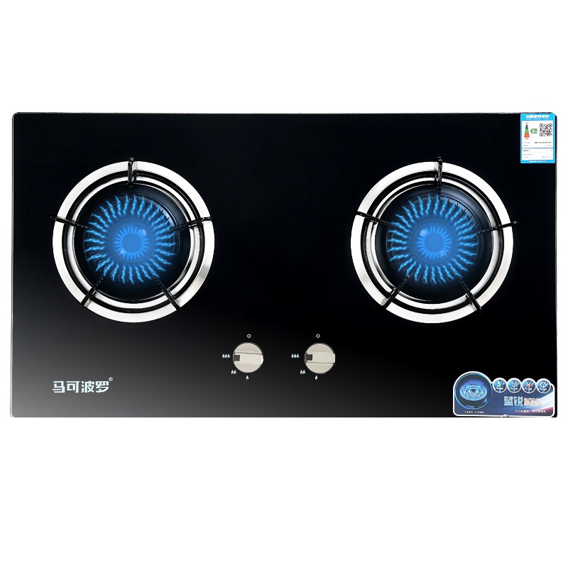 马可波罗 燃气灶双灶4.0KW台嵌两用大火力易清洁家用猛火爆炒节能灶具JZT-Q03(138) 天然气