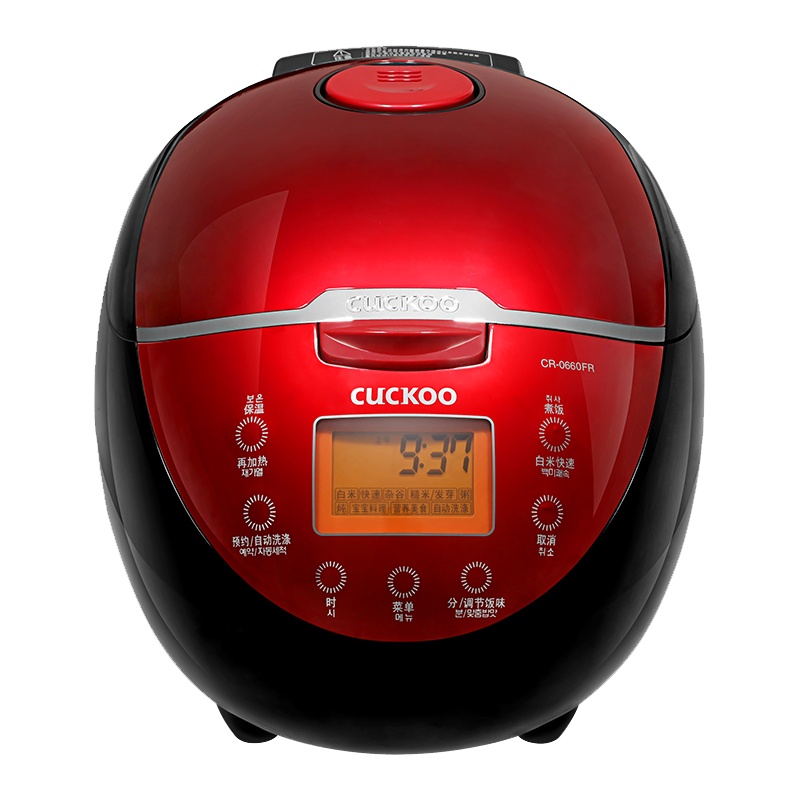 福库(CUCKOO)韩国电饭煲3LCR-0660FR多功能电饭锅黑晶内胆智能预约底盘加热宝宝煲