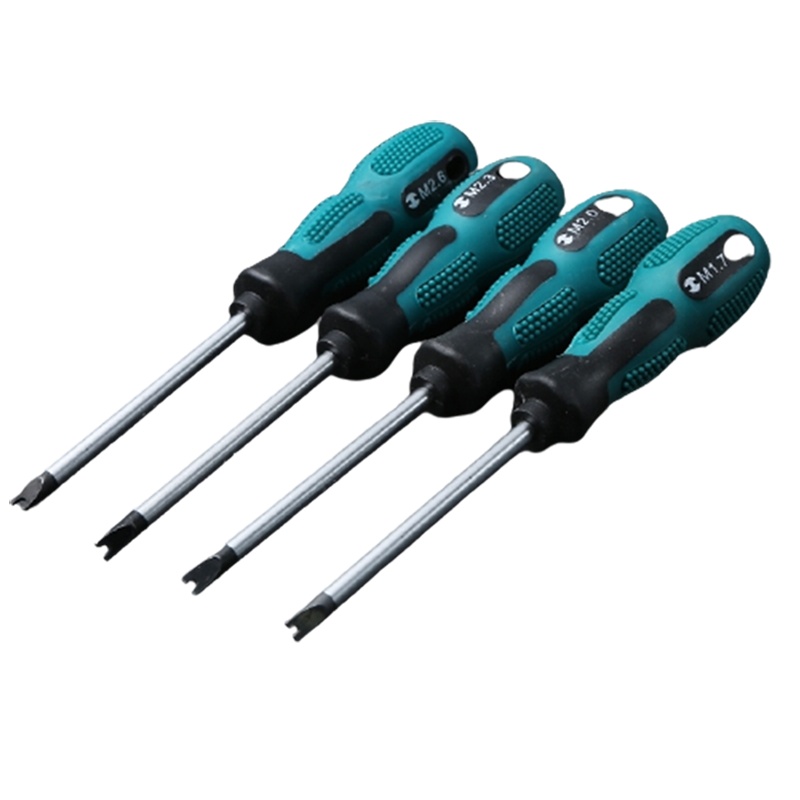 Y形字异形三角螺丝刀内十字开口U型镙丝刀古达LY三角形改锥起子Y型人字 三角4件套