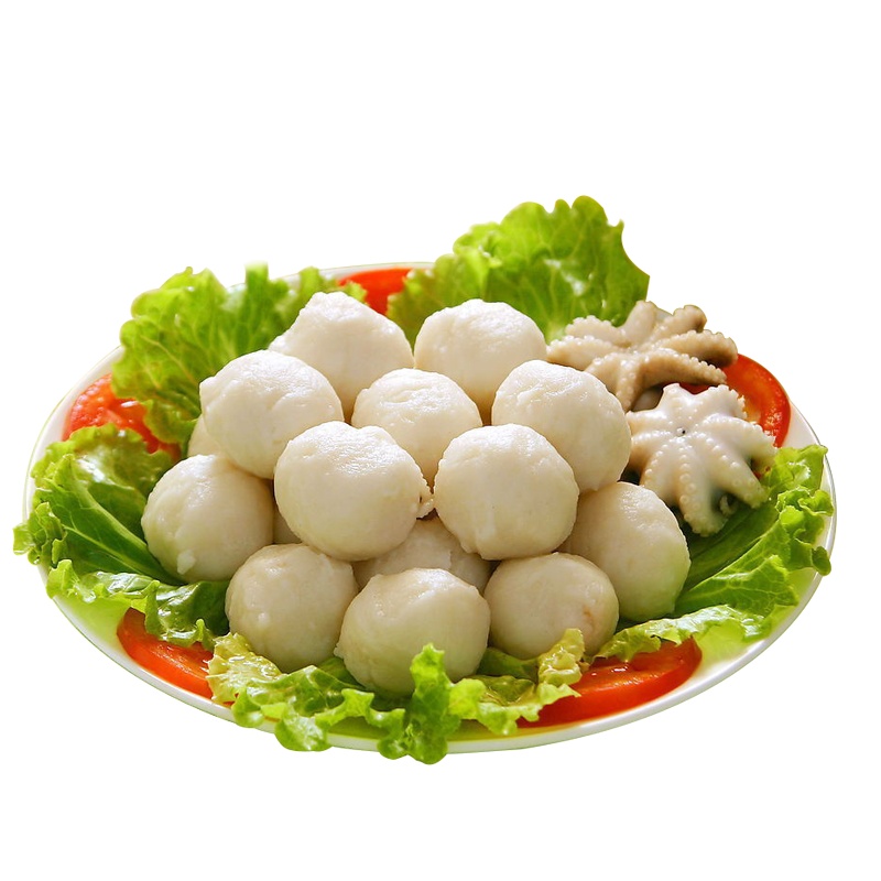 [抢!拍6件99元]千渔旺墨鱼丸250g手打丸子无添加肉类丸鱼糜制品关东煮火锅烧烤麻辣烫食材 生鲜速冻丸子 火锅丸料