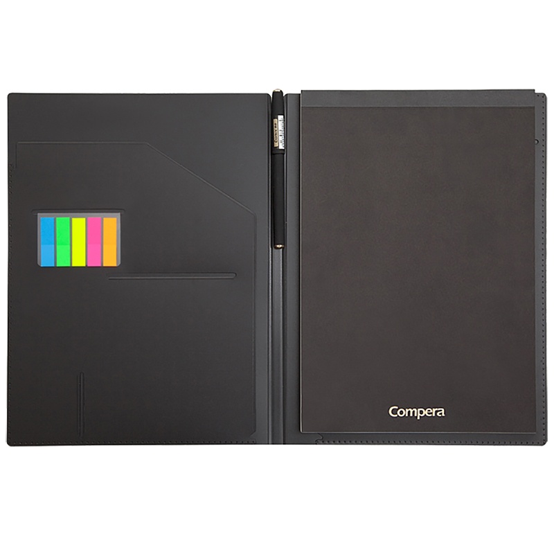 齐心(comix)C8201笔记本 A4多功能商务管理册多功能管理册会议记事笔记本拍纸本空白纸本 横格纸本