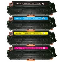 艾洁 CE410A/CC530A/CF380A硒鼓四色套装 适用惠普M351a M451dn M451nw M375nw