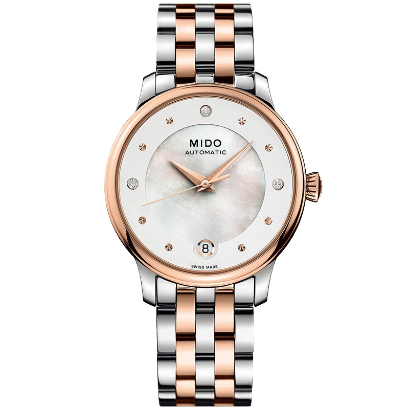 美度(MIDO)瑞士手表 贝伦赛丽系列自动机械钢带女士手表M039.207.22.106.00