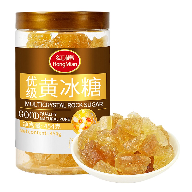 红棉 冰糖 老冰糖 黄冰糖 454g