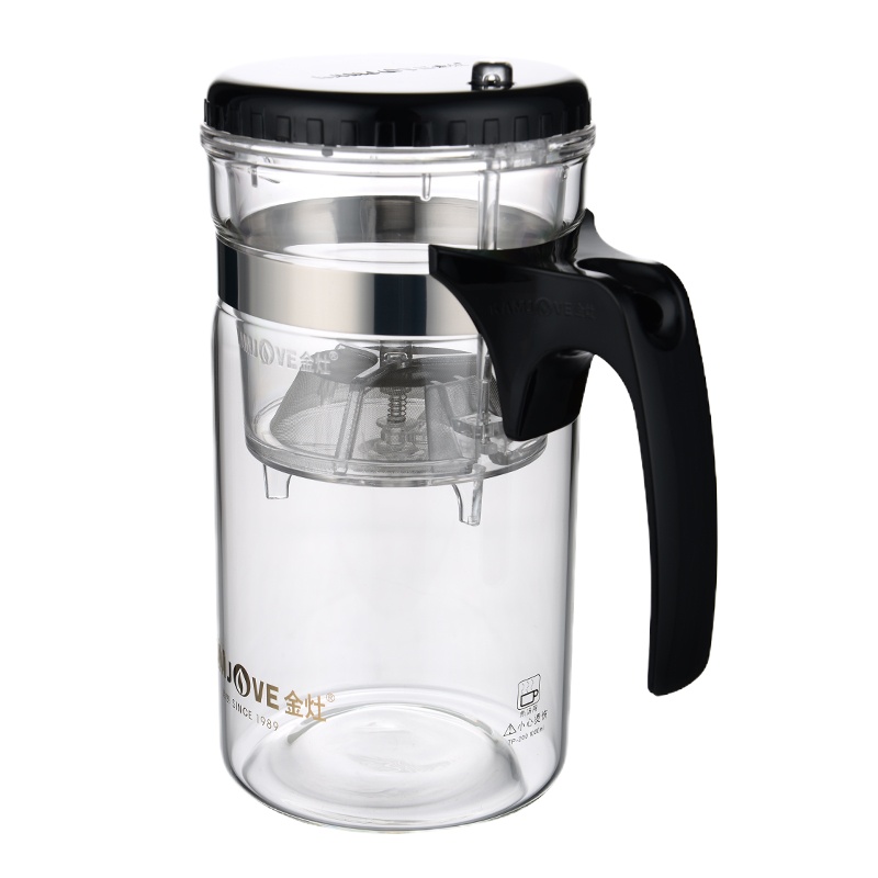 金灶 TP-200 大容量飘逸杯耐热玻璃茶具茶壶 透明 (单位:个)