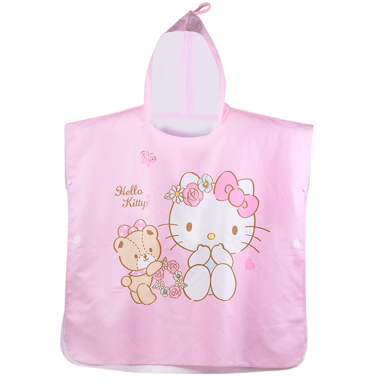 hellokitty儿童浴巾速干毛巾快干便携游泳运动用品换衣斗篷浴袍沙滩巾