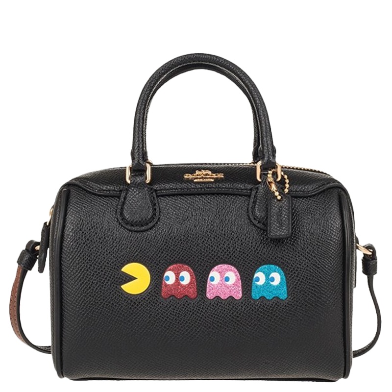 【直营】蔻驰(COACH) 吃豆人特别款 超mini皮革女士包 手提包 单肩包 斜挎包 女包