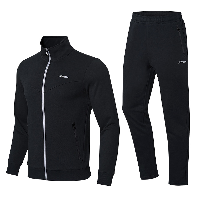 李宁 训练系列 男款运动套装AWEN015透气开衫卫衣套装