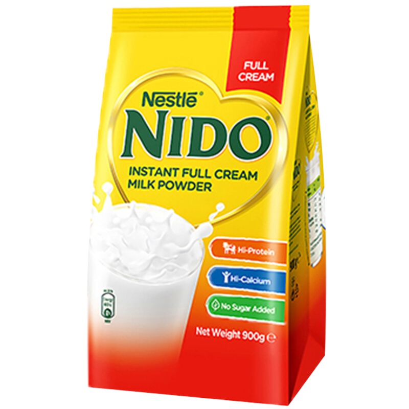 [产自荷兰]雀巢(Nestle)全脂高钙成人奶粉 Nido 900g/袋 进口奶粉 学生奶粉 进口食品 荷兰进口