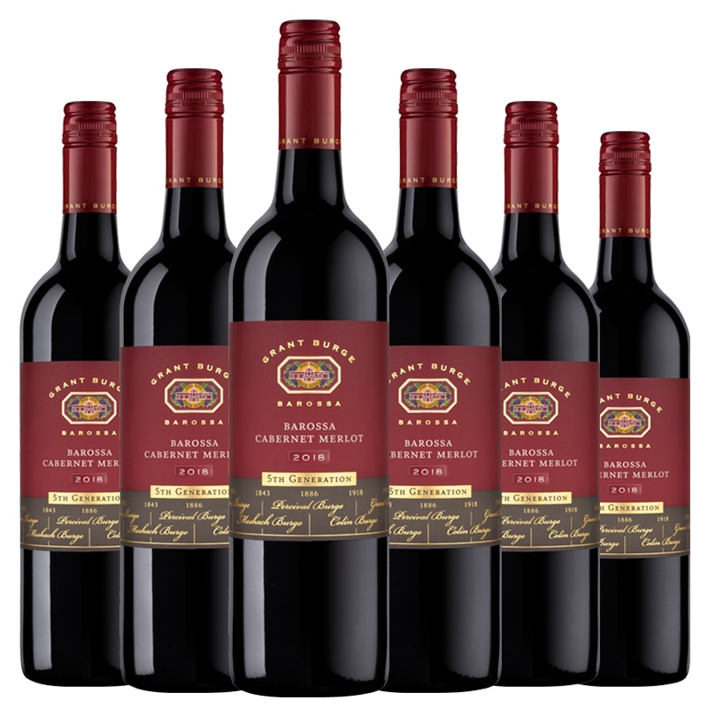 誉加(Accolade Wines)红酒 格兰堡五代系列 赤霞珠梅洛干型红葡萄酒750ml*6整箱装(新老包装随机发货)