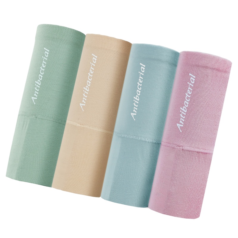 恒源祥纯棉高腰抗菌女式内裤透气夏季 4条装