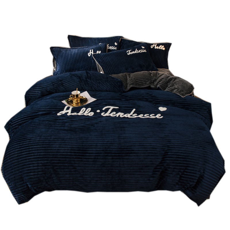 吉岳Giyou2019宇航双面魔法绒毛巾绣四件套 加厚魔法绒