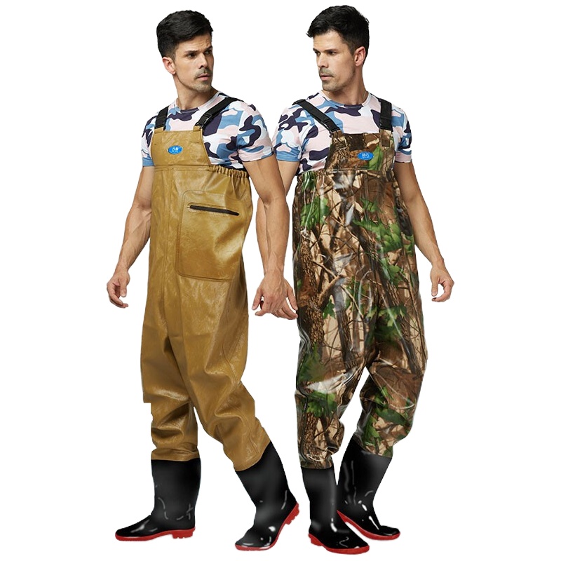 下水裤 下水衣连体 加厚全身捞鱼服男女背带裤