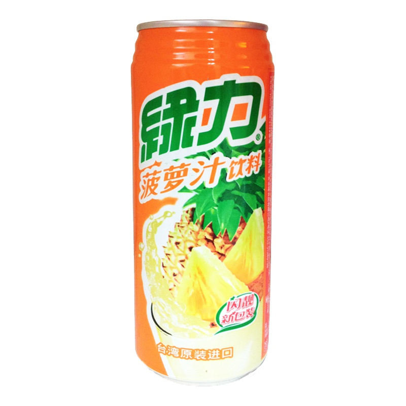 绿力菠萝汁490ml*24瓶/整箱装 原装进口 饮用水 饮料