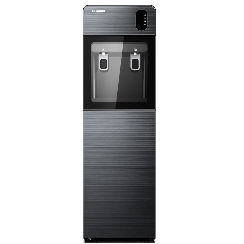 美菱(MELING)立式家用下置水桶饮水机办公室卧室304不锈钢内胆推杯取水防干烧缺水提醒MY-L125M(烟雨灰)