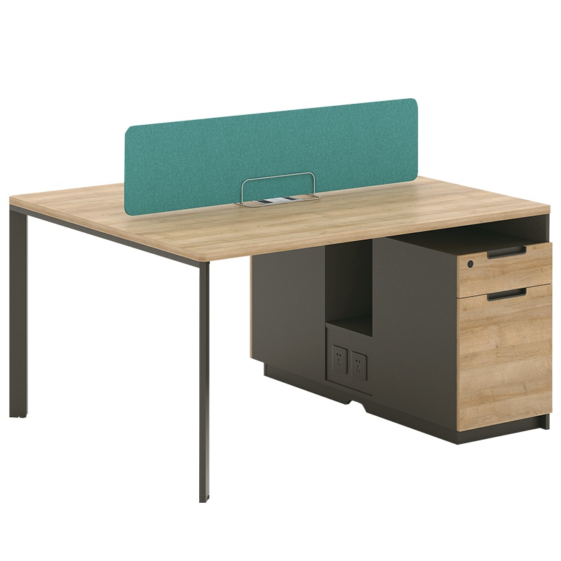 [藏书阁]二人位职员办公桌简约现代工位电脑桌屏风二人工作位组合员工桌