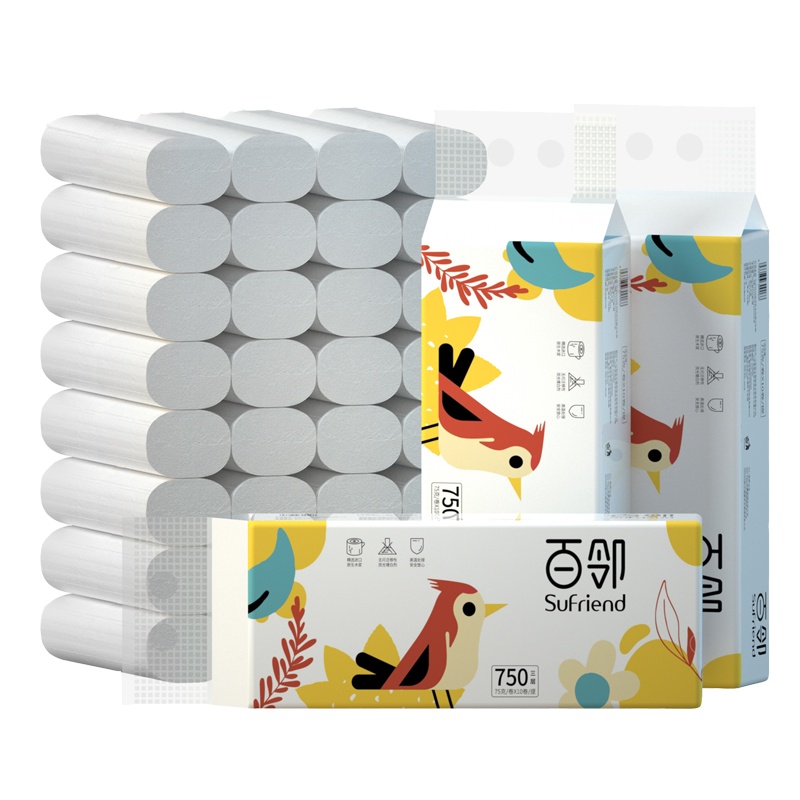 百邻[苏宁自有品牌]卷纸 3层75g*30卷 整箱无芯卷卫生纸