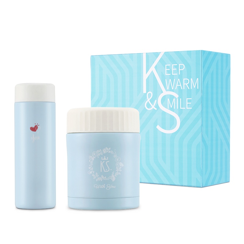 KS KS-717 静谧时光保温杯套装 天蓝色（单位：件）