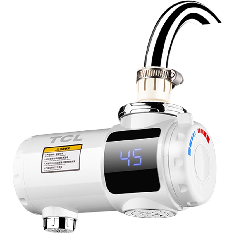 TCL 免安装接驳式电热水龙头 即热速热快速加热过水热 厨卫小厨宝白色