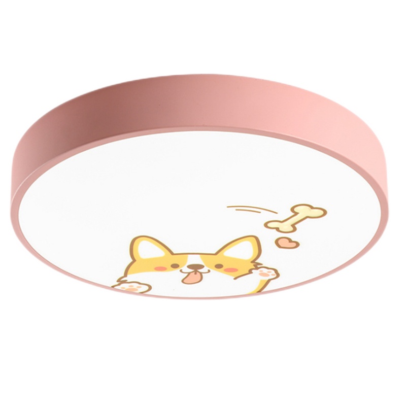 儿童房吸顶灯led马卡龙卧室灯可做110V创意卡通男孩女孩房间灯具