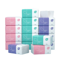 植护抽纸4层加厚40包珍珠压花餐巾纸面巾纸抽 卫生纸巾整箱装 家用实惠