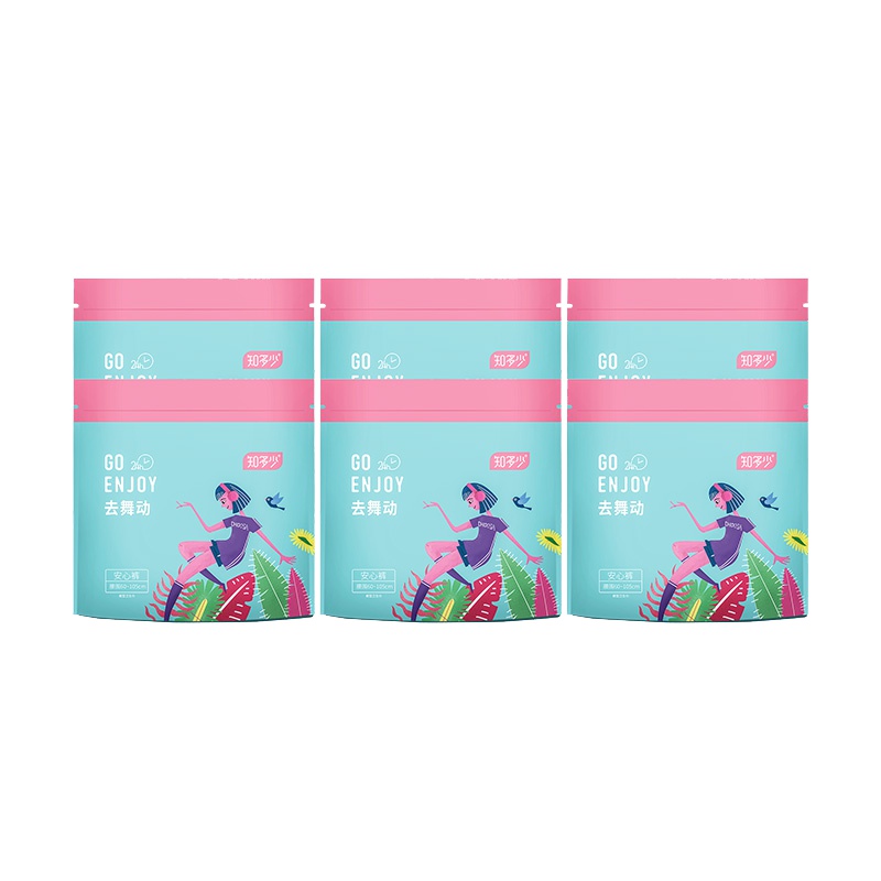 知多少安心裤6包12条 安全裤卫生巾甜睡裤 女夜用成人姨妈巾裤型安睡裤