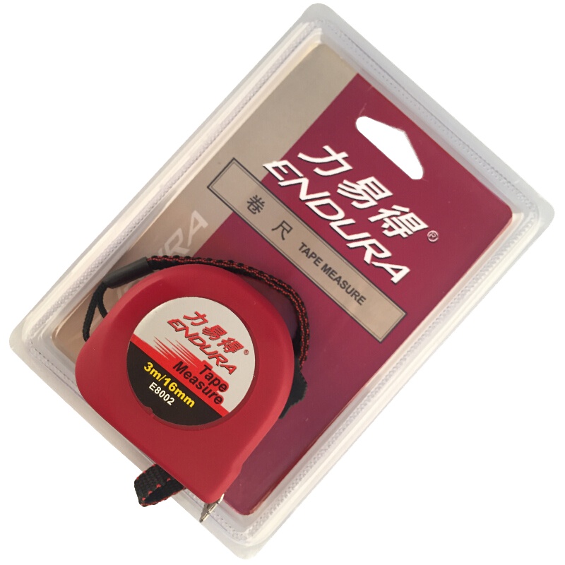 力易得(ENDURA)5m 塑壳钢卷尺 米尺盒尺 货号E8004