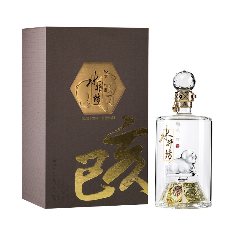 水井坊·晶猪贺岁2019年 54度 浓香型白酒 800mL